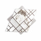 Capezzale da parete in legno con incisioni a laser dal design moderno 100x95