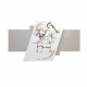 Capezzale da parete in legno moderno con raffigurazione incisa a laser 130x75