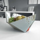 Centrotavola in plexiglass traforato dal design moderno ed elegante