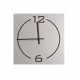 Orologio da parete quadrato con struttura in legno dal design moderno