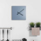 Orologio da parete quadrato in legno dal design minimalista dalle linee moderne