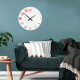 Orologio da parete rotondo in legno dal design moderno con stampa applicata