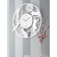 Orologio da parete rotondo in legno dal design moderno ed elegante