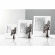 Portafoto da tavolo in legno dal design moderno con dettaglio in wengè