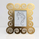 Portafoto grande con cornice in legno dal design moderno ed elegante