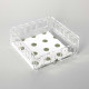 Portatovaglioli porta salviettine orizzontale in plexiglass dal design moderno