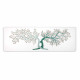 Quadro moderno interamente in legno con raffigurazione incisa a laser 150x50