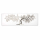 Quadro moderno interamente in legno con raffigurazione incisa a laser 150x50