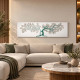 Quadro moderno interamente in legno con raffigurazione incisa a laser 150x50