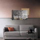 Quadro pannello in legno dal design moderno con stampa applicata