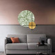 Quadro pannello in legno rotondo dal design moderno con stampa applicata
