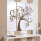 Set 3 pannelli in legno incisi a laser dal design moderno