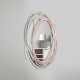 Specchio da parete con cornice in legno dal design moderno ed elegante
