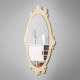 Specchio da parete con cornice in legno in stile retrò dal design moderno