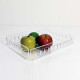 Vassoio piccolo in plexiglass traforato dal design moderno ed elegante