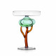 Alzata in vetro a forma di albero di baobab