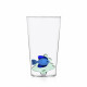 Bicchiere in vetro per long drink con pesciolino