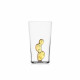 Bicchiere in vetro per longdrink con cactus