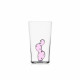 Bicchiere in vetro per longdrink con cactus