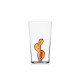 Bicchiere in vetro per longdrink con cactus