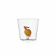 Bicchiere tumbler in vetro per acqua con limone