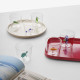 Bicchiere tumbler in vetro per acqua con tartaruga