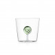 Bicchiere Tumbler per acqua in vetro dal design moderno "Lecca Lecca"
