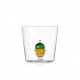 Bicchiere Tumbler per acqua in vetro dal design moderno "Pasticcino"