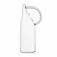 Brocca in vetro dal design moderno