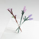 Fiore decorativo in vetro soffiato a forma di ramo lavanda rosa