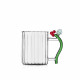 Mug in vetro con manico con bacche