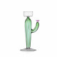 Portacandela a forma di cactus in vetro