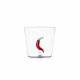 Tumbler in vetro con peperoncino