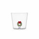 Tumbler in vetro versione natalizia con ghirlanda