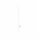 Applique a led con struttura corta in alluminio dal design moderno