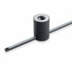 Applique a led con struttura corta in alluminio dal design moderno