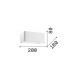 Applique a led con struttura grande in alluminio dal design moderno