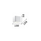 Applique a led con struttura in alluminio dal design moderno