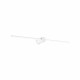 Applique a led con struttura in alluminio dal design moderno