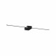 Applique a led con struttura in alluminio diffusore in policarbonato