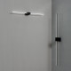 Applique a led con struttura in alluminio diffusore in policarbonato