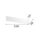 Applique a led con struttura in alluminio media dal design moderno