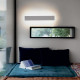 Applique a led con struttura in alluminio media dal design moderno