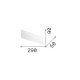 Applique a led con struttura in alluminio piccola dal design moderno