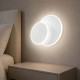 Applique a led con struttura rotonda in alluminio e diffusore in acrilico