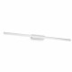 Applique a led da parete struttura lunga in metallo e diffusore satinato