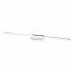 Applique a led da parete struttura lunga in metallo e diffusore satinato