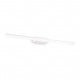 Applique a led da parete struttura media in metallo e diffusore satinato