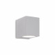 Applique a led esterno struttura bassa in alluminio e doppio diffusore in vetro