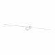 Applique a led grande con struttura in alluminio dal design moderno